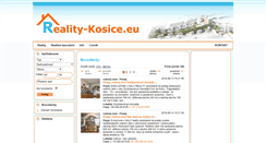 Desktop Screenshot of novostavby.reality-kosice.eu
